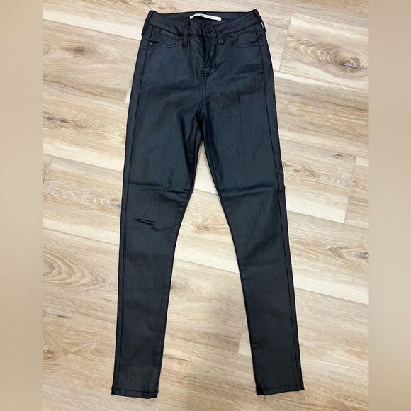 CELEBRITY PINK High Rise Ankle Black Skinny Jeans Size 0/24 - Picture 1 of 7